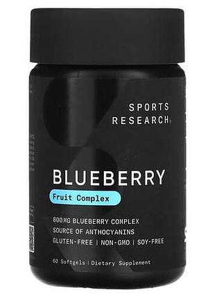 Sports research blueberry concentrate 800 mg 60 жидких капсул