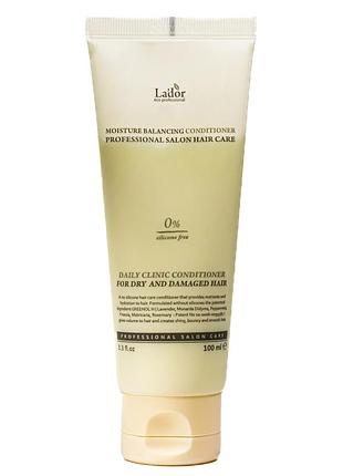 Кондиционер для сухих и поврежденных волос la'dor moisture balancing 100 мл