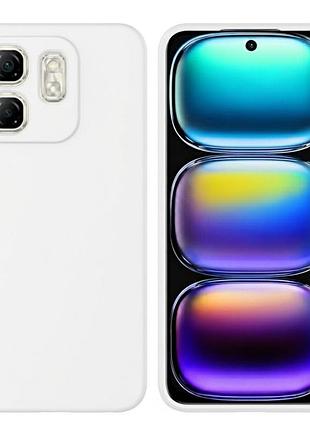 Чохол fiji full soft premium для infinix hot 50i (x6531 / x6531b) протиударний бампер з мікрофіброю white