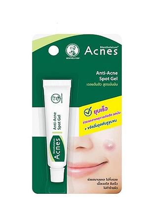 Лікувальний гель mentholatum acnes від прищів та шрамів від акне 5г