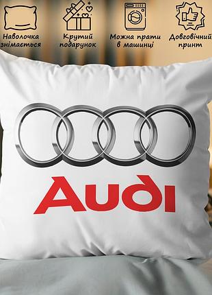 Автомобильная подушка "audi" 45х45
