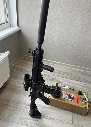 Іграшковий автомат м416 на орбізах, орбіган дитячий на акумуляторі.