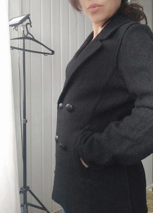 Пиджак жакет двухботрный шерсть  h&m 160/80 cm7 фото