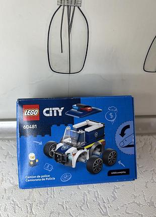 Конструктор lego city rides полицейский грузовик (60481)
