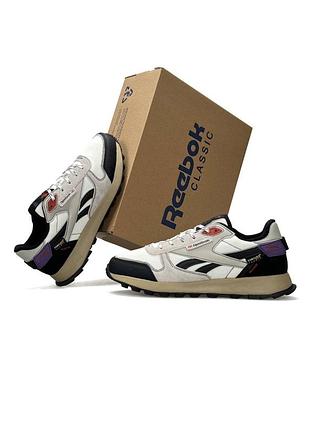 Чоловічі кросівки reebok classic leather winterized grey white black