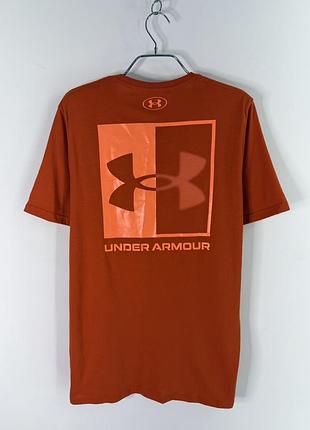 Under armour mens orange graphic short sleeve crew neck t-shirt m size