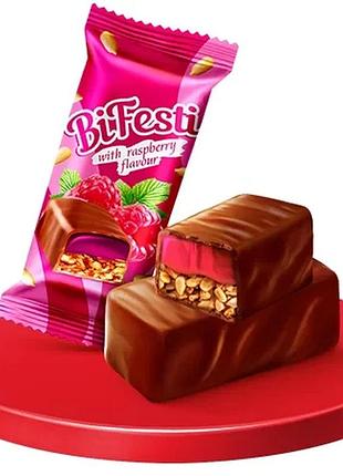 Конфеты грильяжные bifesti со вкусом малины 2,5 кг лукас