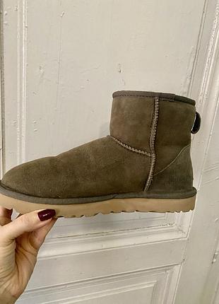 Сапоги ботинки ugg  40 натуральный мех и кожа теплые угги