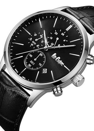 Lee cooper чоловічий водостійкий годинник lee cooper leather black