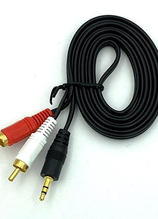 Кабель аудио dc jack 3.5mm-2rca (джек- 2 тюльпана) 1.5 м