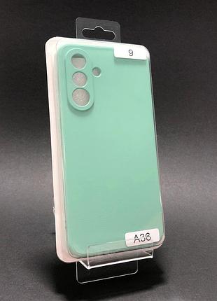 Чохол силіконовий для телефону samsung a36 silicone orig full №9 azure 4you