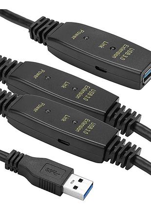 Активний подовжувач powerplant usb 3.0 am - af, 20 м