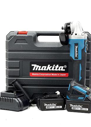 Болгарка makita аккумуляторная dga504zl (48v/125 мм) мощная шлифмашина (+2 акб по 48 вольт)