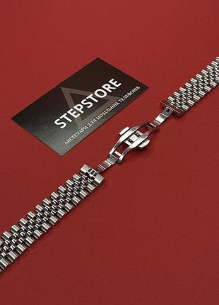 Ремешок браслет для redmi watch 5 active металлический jubilee rolex серебристый (silver)