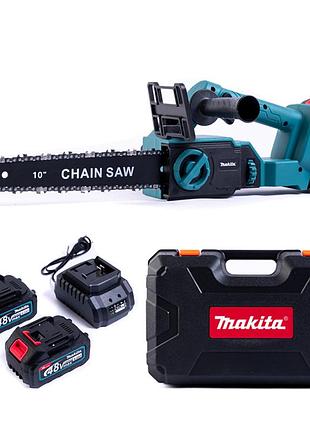 Акумуляторна безщіткова пила makita duc301z ltx (48v,6 ah) ланцюгова акб пила макіта із шиною 25 см