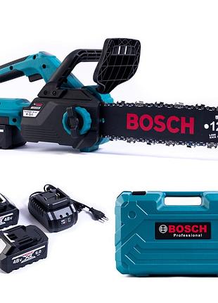 Акумуляторна безщіткова пила bosch gsr280w (48v 6 ah) акб ланцюгова пила бош 30 см із подаванням мастила