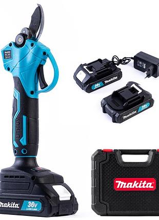 Секатор аккумуляторный makita dmt55bl (36v, 5ah) бесщеточный садовый акб секатор макита по дереву 30 мм