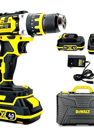 Аккумуляторная ударная дрель-шуруповерт dewalt dcd996p1 (36v, 6 ah) с металлическим патроном 10 мм деволт