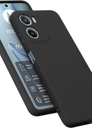 Чехол fiji full soft premium для motorola g06 power противоударный бампер с микрофиброй black