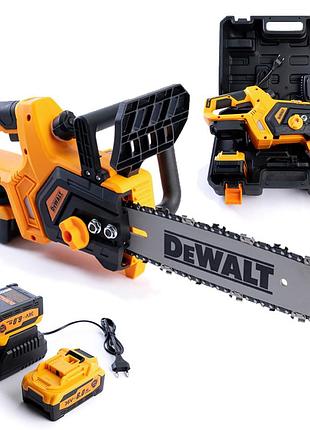 Акумуляторна пила dewalt dcm220n (36 v, 6 ah) безщіткова пила деволт шина 30 см з безключовим натягуванням