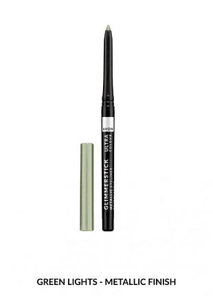 Карандаш для глаз с эффектом металлик avon зеленый огоньк/green lights 0.35г