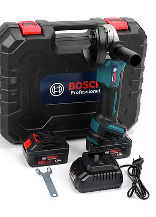 Болгарка bosch аккумуляторная (48v / 125 мм) мощная угловая шлифмашина турбинка бош (gwx 48v-10c)