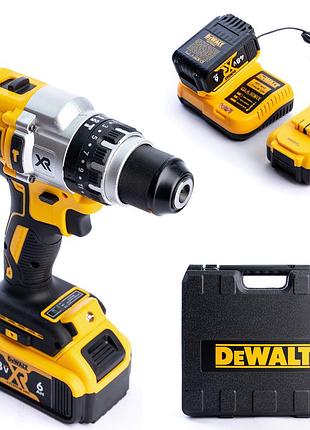 Акумуляторний ударний дриль-шуруповерт dewalt dcd996p3 (48v, 6ah) безщітковий із великим набором деволт