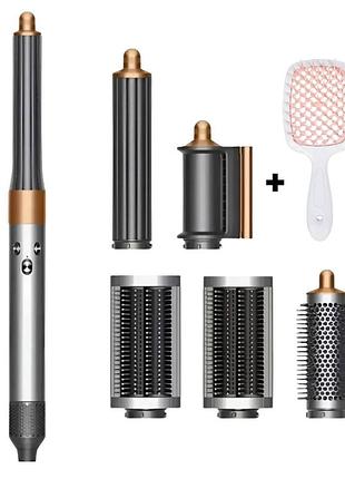 🔥 airwrap complete nickel/coppe + расческа розовый - премиальный стайлер для безупречной укладки без перегрева!