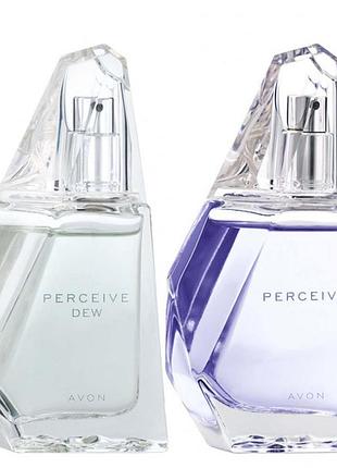 Парфумерний набір avon perceive для неї | perceive dew 50 мл + perceive 50 мл | оригінал