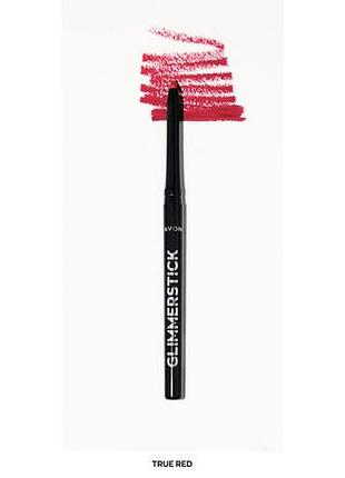 Олівець для губ avon true red (справжній червоний) | контурний стійкий олівець 0.35 г