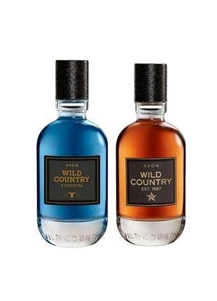 Чоловічий парфумерний набір avon wild country & wild country freedom для нього, 2×75 мл