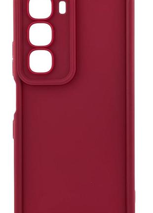 Чехол shock case для infinix hot 60i (x6728) бампер силиконовый бордовый