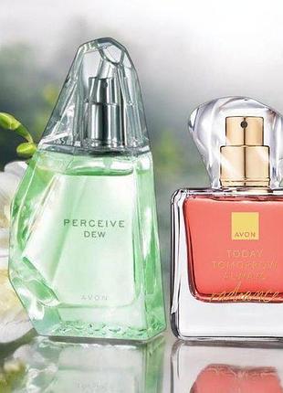 Набір avon для неї: tta radiance парфумна вода 50 мл + perceive dew туалетна вода 50 мл