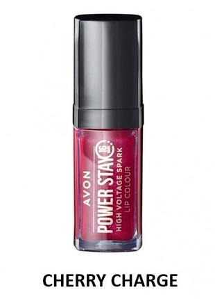 Жидкая губная помада avon «суперстейкость» | вишневый заряд (cherry charge) | до 16 часов 7 мл