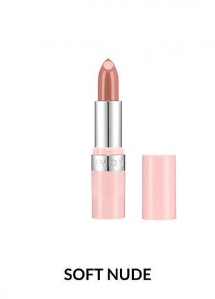 Глянцевая губная помада avon «супер увлажнение» soft nude | с гиалуроновой кислотой| 3.6 г