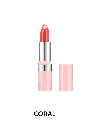 Глянцева губна помада avon «супер зволоження» coral (коралова) | з гіалуроновою кислотою 3.6 г
