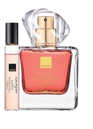 Парфюмированный набор avon тта radiance для нее 2 в 1: парфюмированная вода 50 мл /10 мл