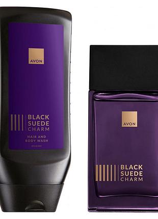 Набор avon black suede charm для него