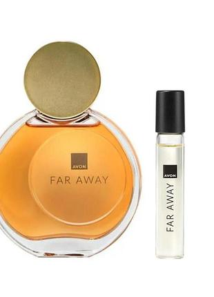 Женский парфюмированный набор 2-в-1 avon far away: аромат far away для нее 50 мл + мини-аромат 10 мл