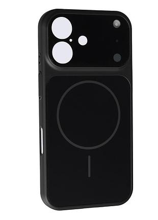 Чехол силиконовый магнитный с магсейф для iphone 15pro silicone iphone 17 style with magsafe black