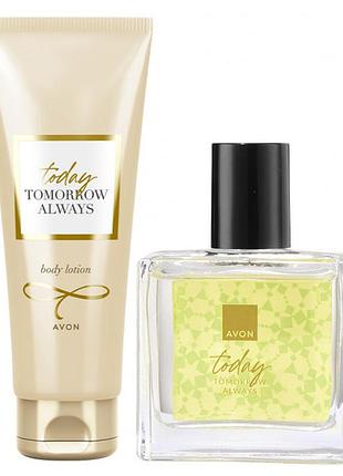 Набір avon tta today 2-в-1 (парфумна вода 30 мл + лосьйон для тіла 125 мл)
