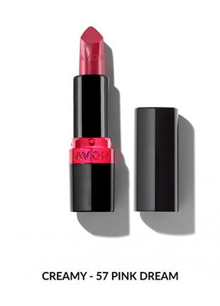 Увлажняющая кремовая губная помада avon "ультра" 57 калифорнийские мечты (57 pink dream) 3,6г