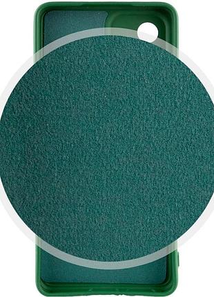 Чехол fiji full soft premium для motorola g06 противоударный бампер с микрофиброй dark green