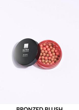 Рум'яна у кульках avon ultra colour blush pearls відтінок бронзовий bronzed blush 28 г