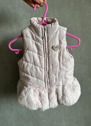 Дитячий жилет juicy couture зі штучним хутром на 12 міс.