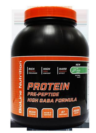 Whey protein tm bioline = 80% сироваткового білка для швидкого росту м'язів (протеїн 2 кг / морозиво пломбір)