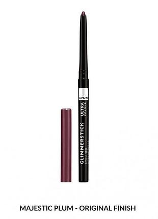 Карандаш для глаз avon ultra colour - темно-сливовый/majestic plum 0.28г