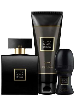 Парфюмерный набор avon little black dress для нее 3-в-1