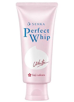 Очисна піна shiseido senka з гіалуроновою кислотою, шовком і сакурою