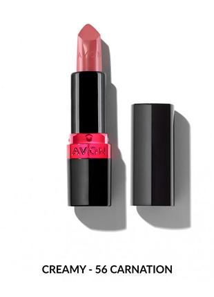 Увлажняющая кремовая губная помада avon "ультра" 56 пряная гвоздика (56 carnation) 3,6г